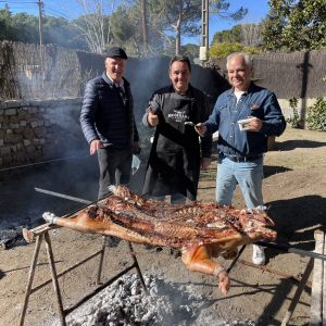 cumpleaños Javier, asado